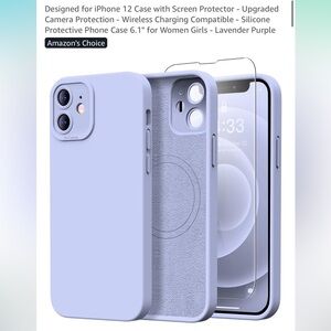 Lavender Silicone Case for iPhone 12 -CASE ONLY